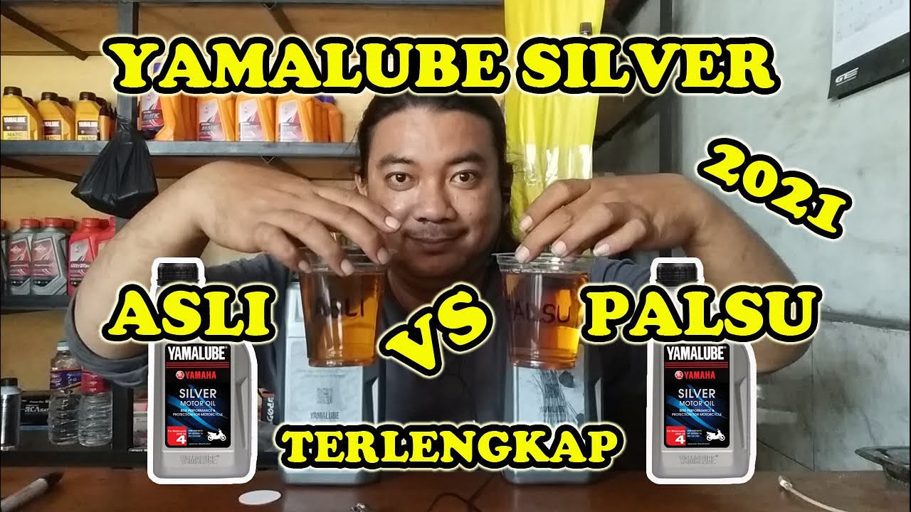 Ciri oli yamalube silver asli dan palsu di berkah jaya