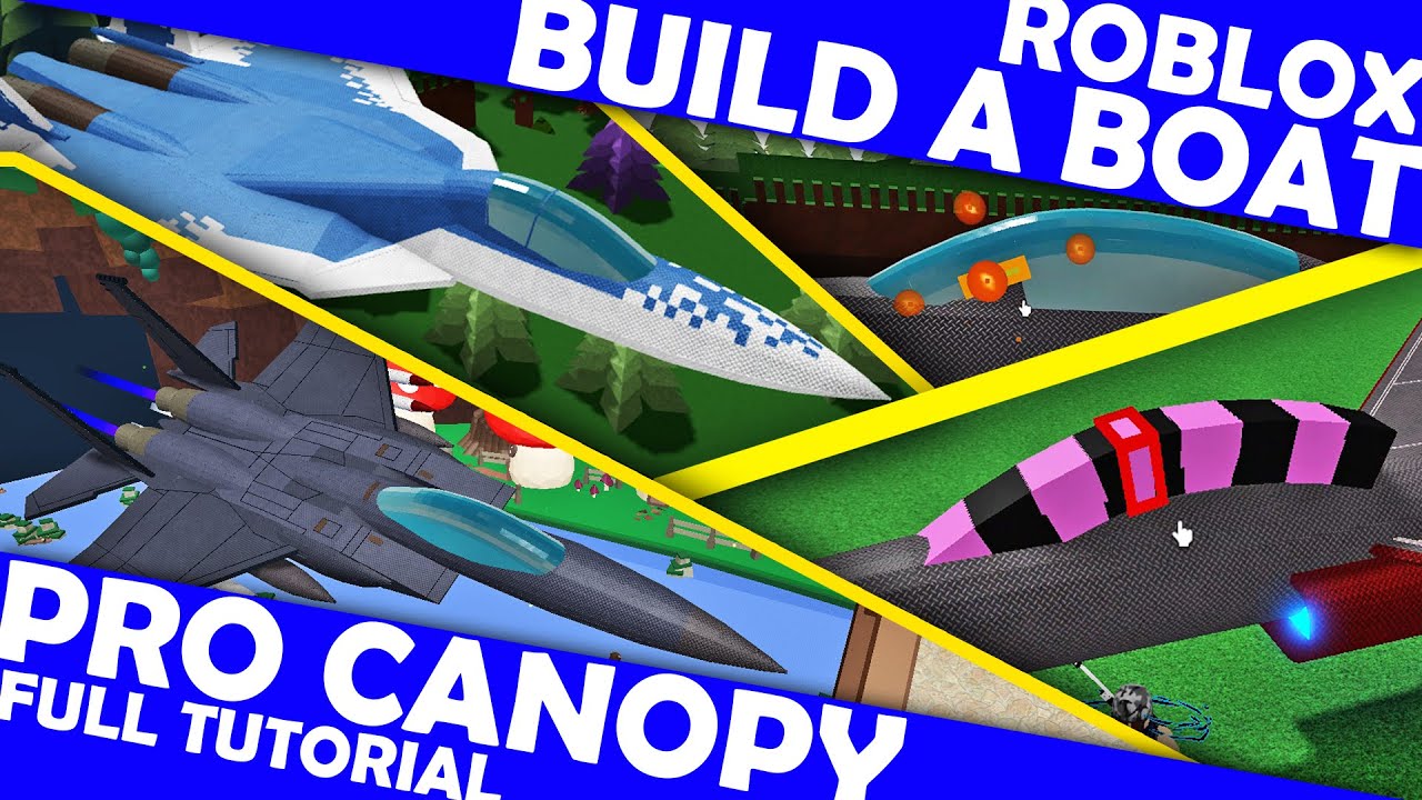 TUTORIAL: Pro Canopy for Fighter Jets in Roblox Build a Boat! Micro Blocks by Hawkesdad011