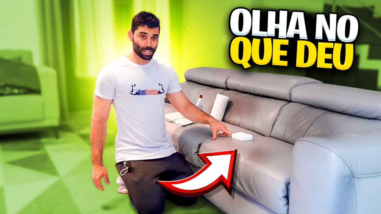 3 PASSOS SIMPLES PARA LIMPAR SOF&Aacute; DE COURO EM 3 MINUTOS