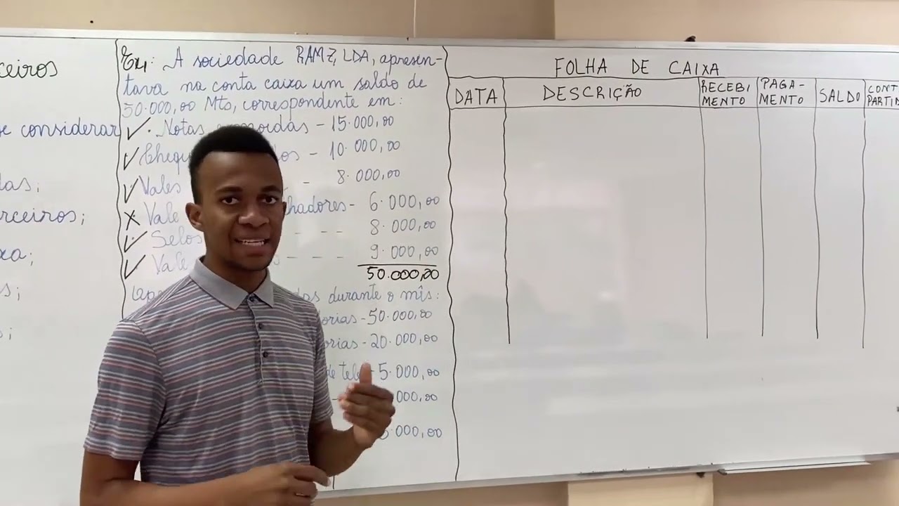 Conta Caixa 1.1 - Classe 1. Meios Financeiros - Aula 1