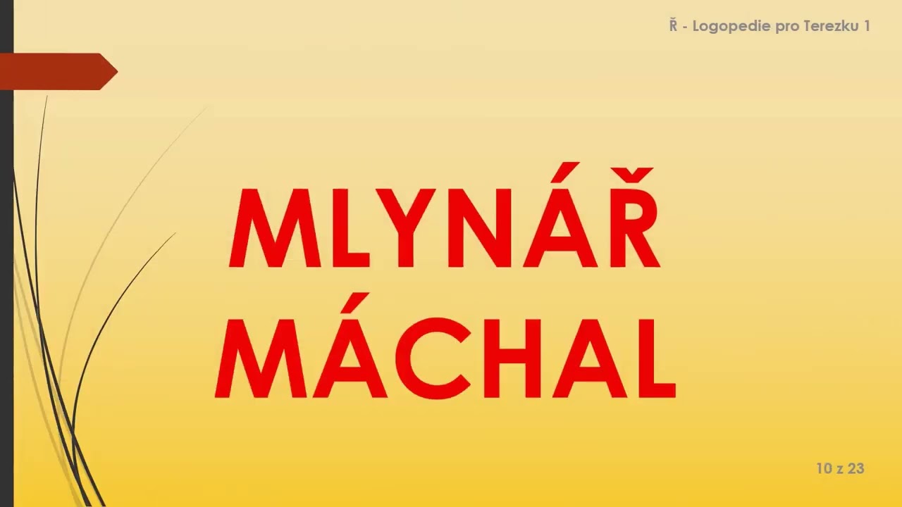 Logopedie Ř procvičovaní 1