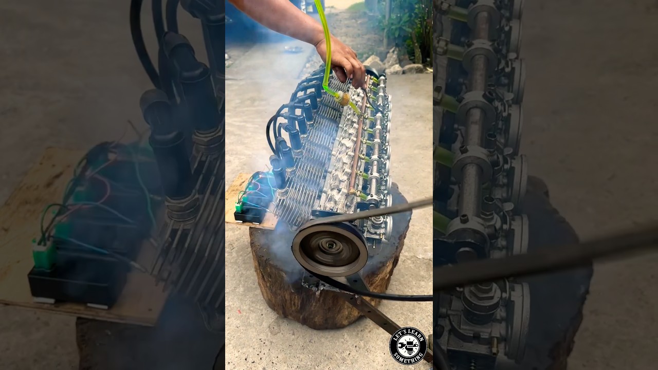 Testing Inline 10 2-Stroke Engine