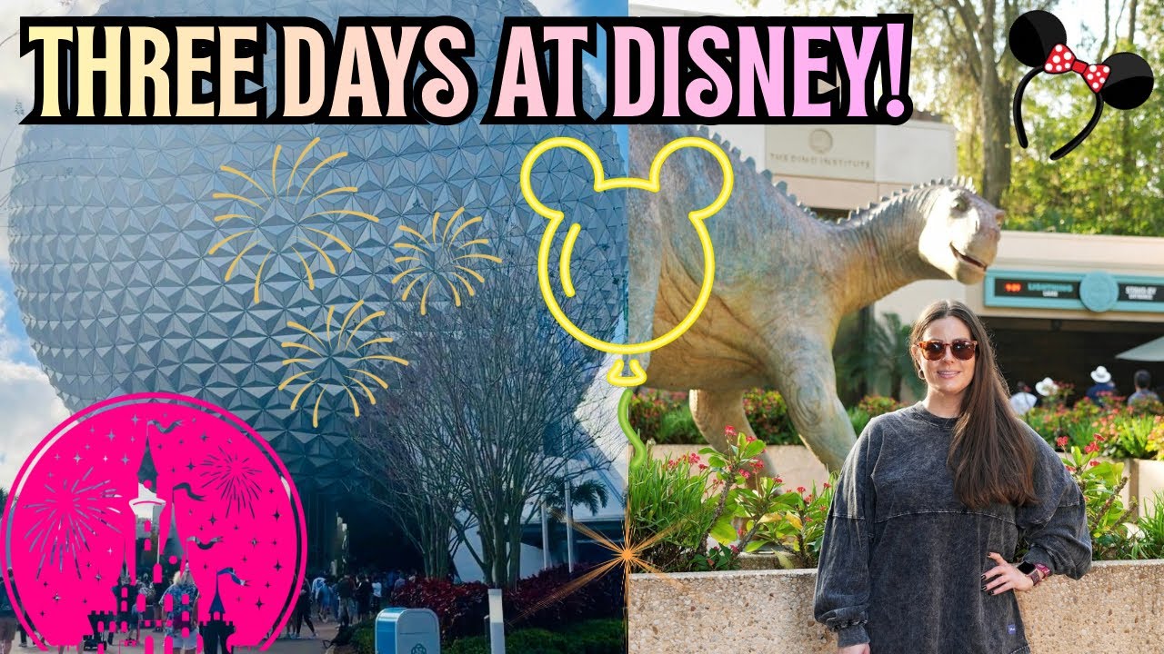 DISNEY VLOG! THREE PARK DAYS 🏰🌐🦁 Magic Kingdom/EPCOT/Animal Kingdom- Run Disney Weekend! 45 min vlog