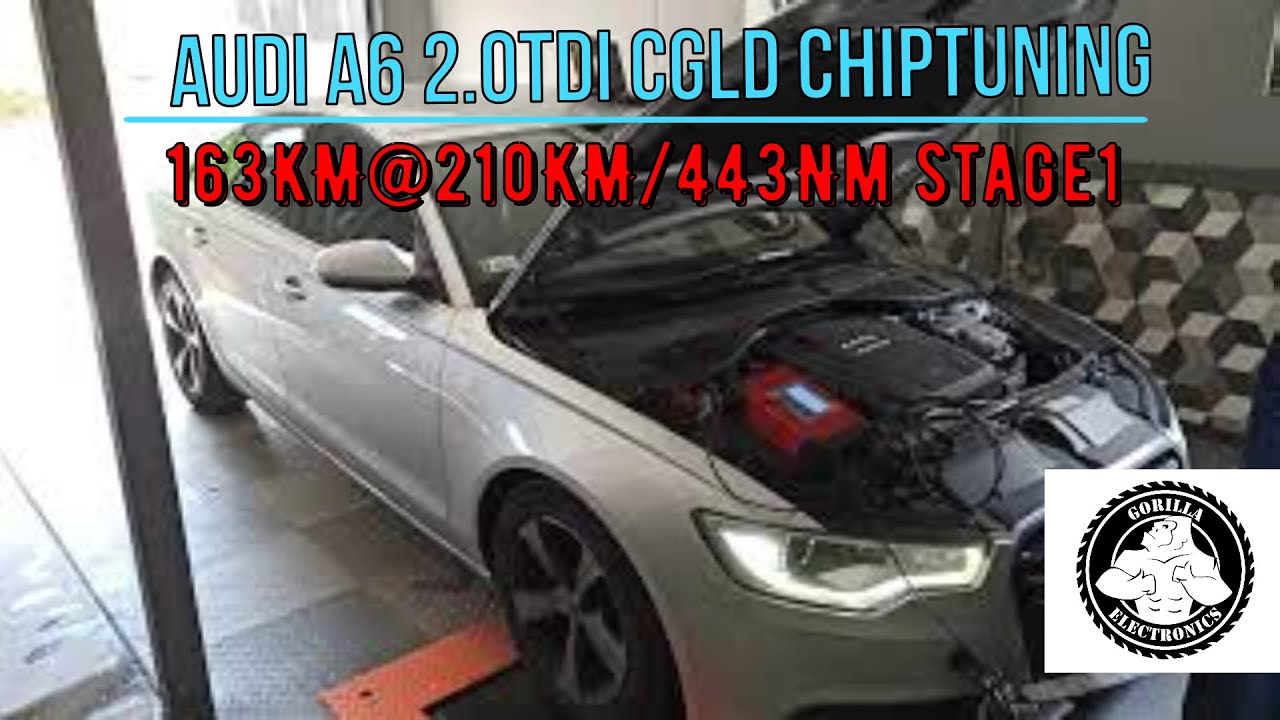 Chiptuning Audi A6 2000TDI CGLD 163KM@210KM/443Nm //  modyfikacja od kuchni