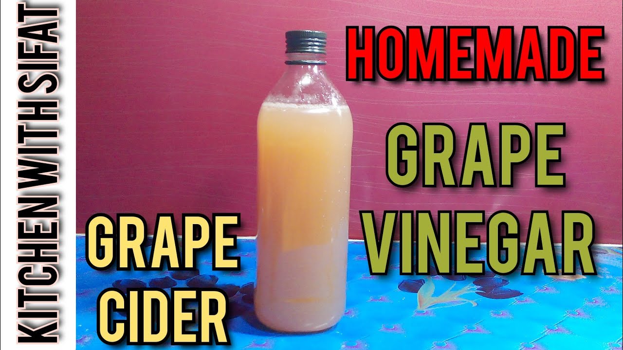 Easy Homemade Grape Vinegar||Homemade Grape cider||Easy recipe by Kitchen||Vinegar..