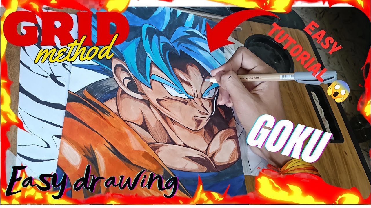 Goku drawing tutorial | Step by step tutorial | DS SketchVerse 