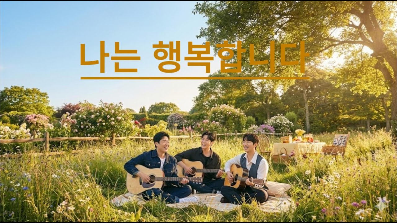 [행복 찬양 01] 나는 행복합니다 | I Am Happy in Jesus | 어쿠스틱 기타