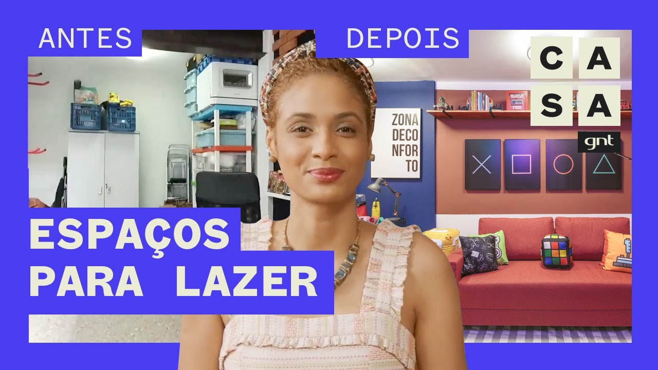 Reforma traz DECORAÇÃO GEEK a espaços multiuso e de LAZER | Antes e Depois | Stephanie Ribeiro