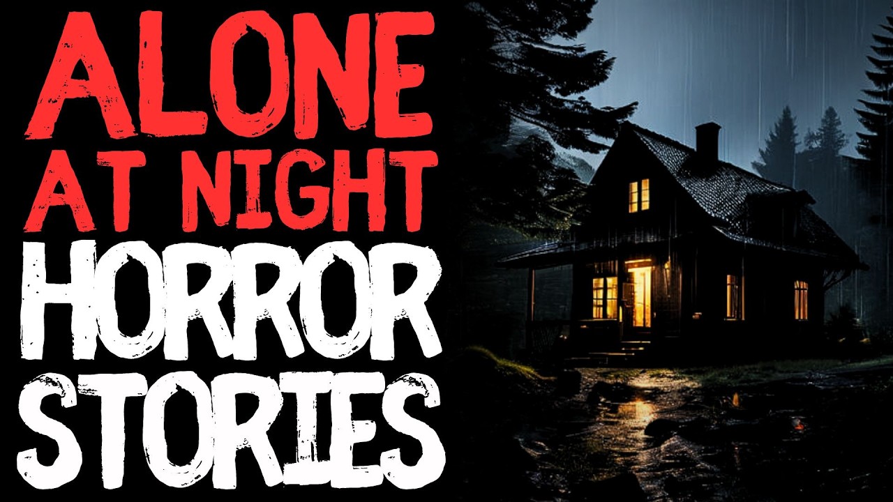 True Rainy Alone at Night Scary Horror Stories for Sleep | Black Screen With Rain Sounds