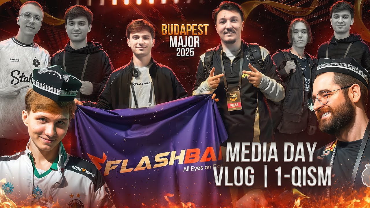 BUDAPESHT MAJOR VLOG | 1-QISM — MEDIA DAY va PRO IGROKLARDAN INTERVYULAR