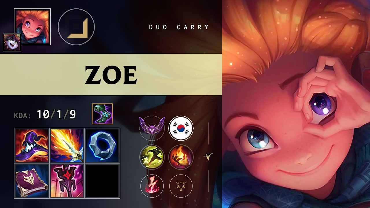 Zoe Carry vs Samira - KR Master Patch 26.13