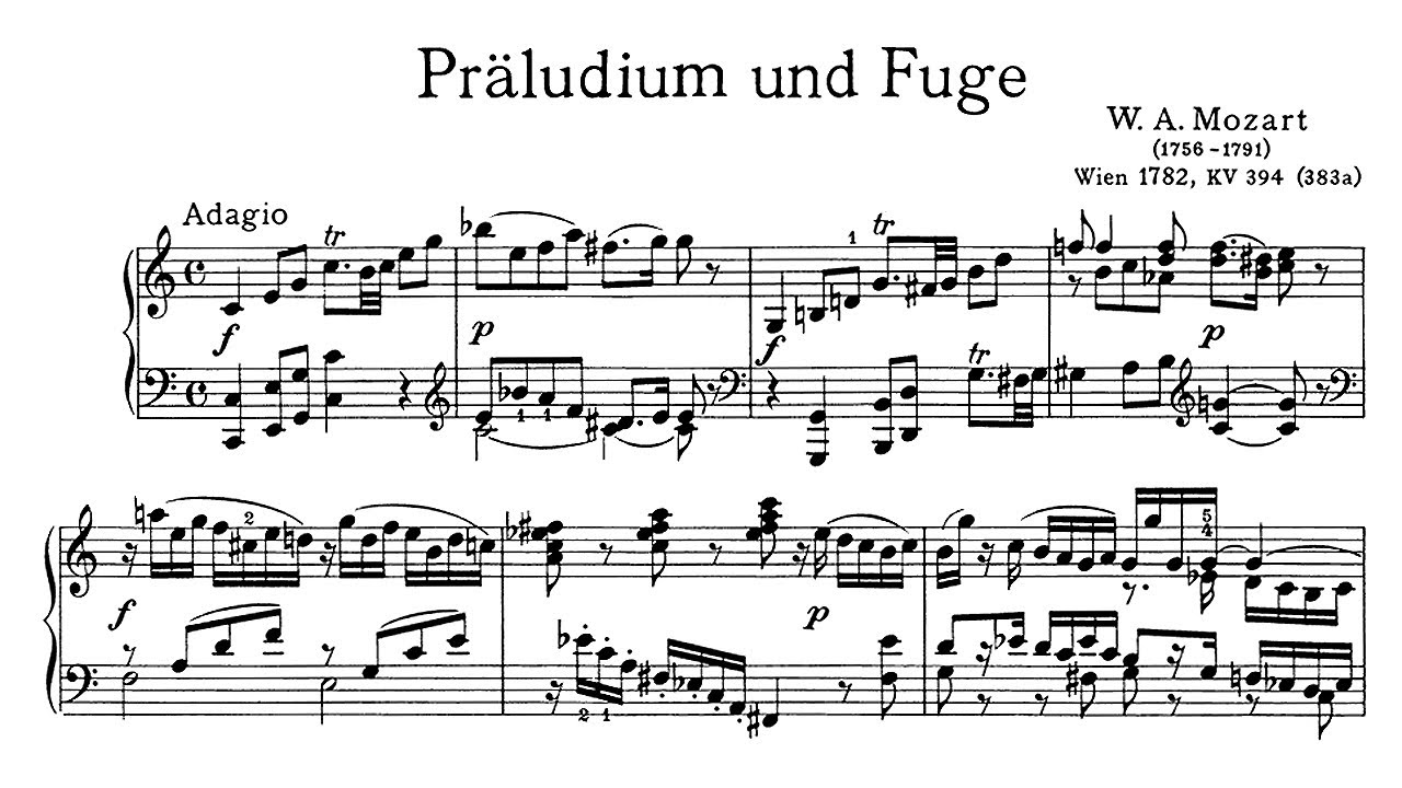 Mozart: Fantasy and Fugue K 394 - Walter Klien, 1960 - MH S-4372