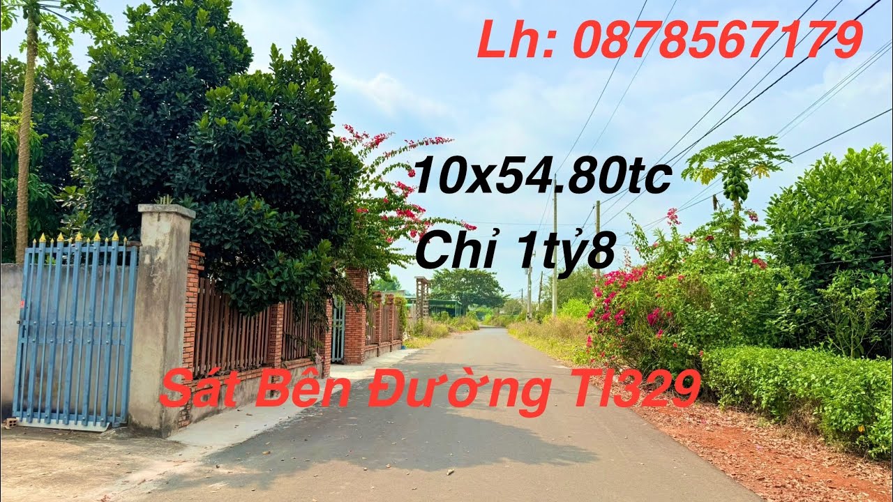 Lô Đất Quá Đẹp - Xuyên Mộc - TP HCM. Dt: 10x54.80tc Tường Rào Kiên Cố - 0878567179