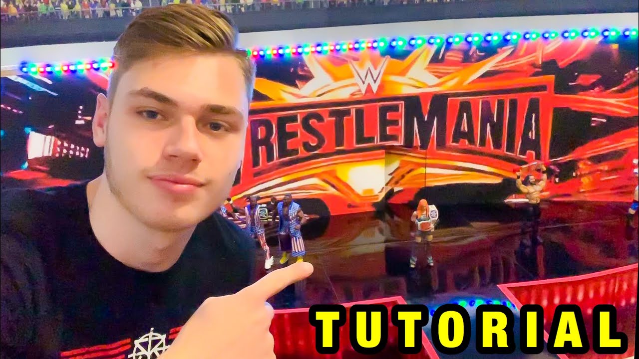 КАК СДЕЛАТЬ СТЕНДУ ДЛЯ ФИГУРКИ WRESTLEMANIA!