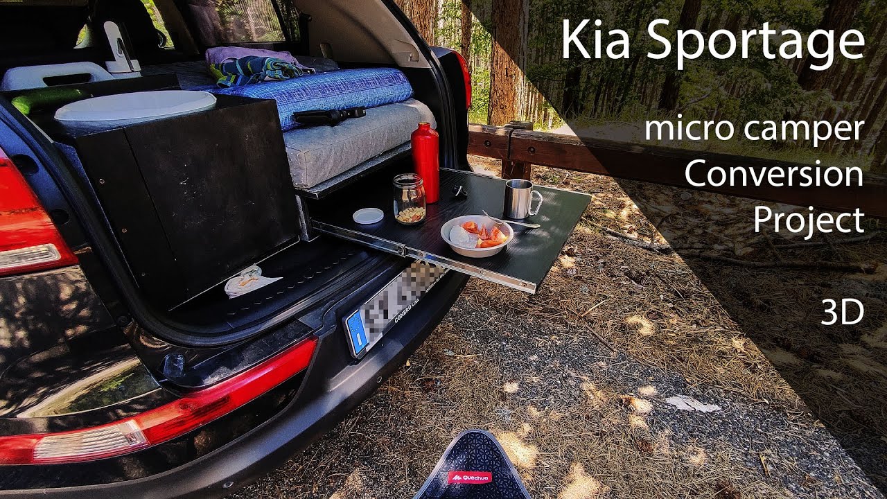 Kia Sportage - Progetto 3D Conversione Micro Camper Van
