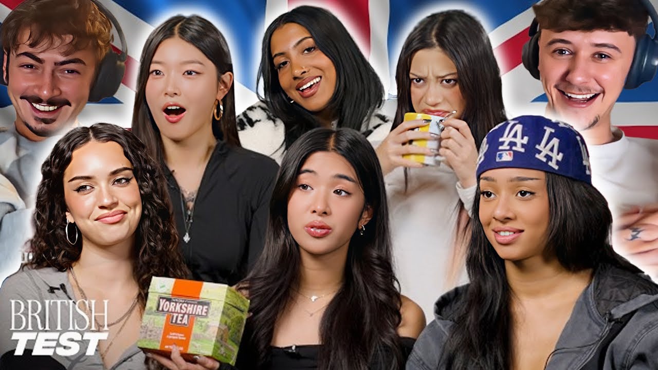 BRITS REACT TO: KATSEYE Hilariously Take On The British Test Trying Sausage Rolls, Tea Making & More