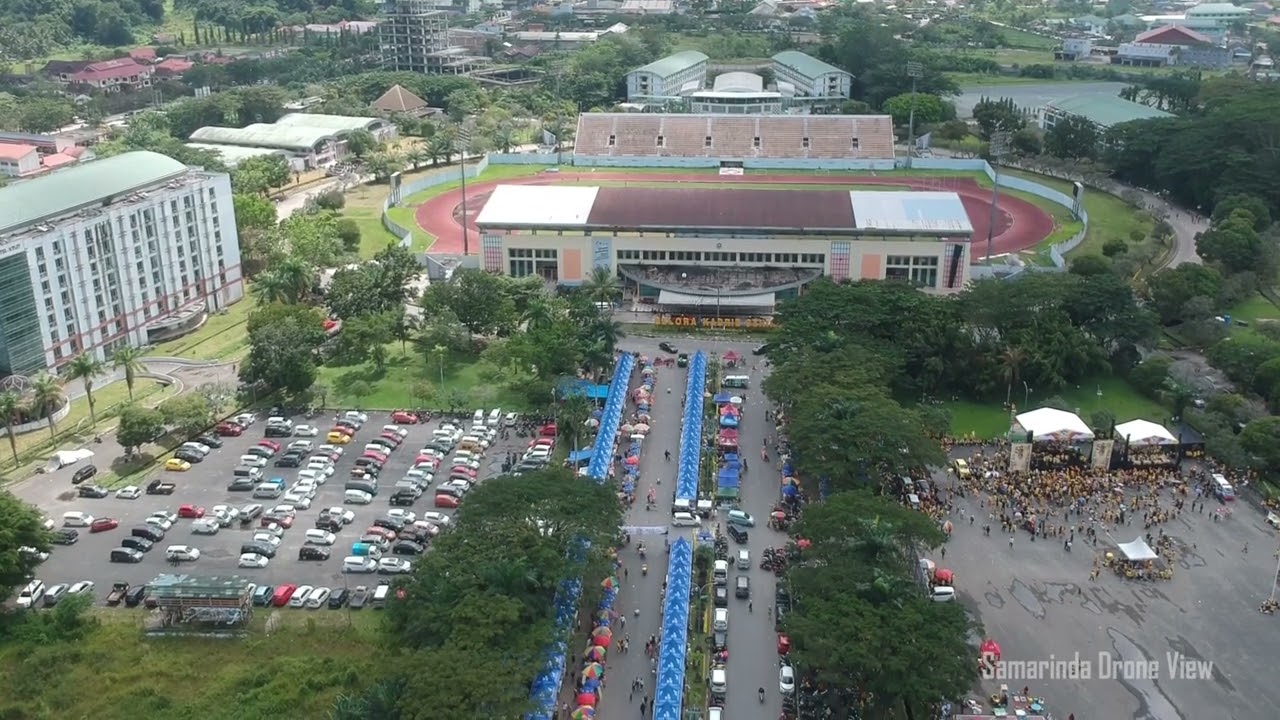 Drone View - Wisata Belanja Bankaltimtara  di GOR Kadrie Oening Sempaja, Kota Samarinda