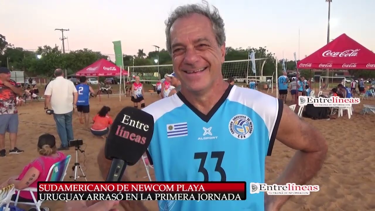ROCHA ENTRELINEAS EN PARAGUAY Uruguay arrasó en la jornada inaugural de newcom playa