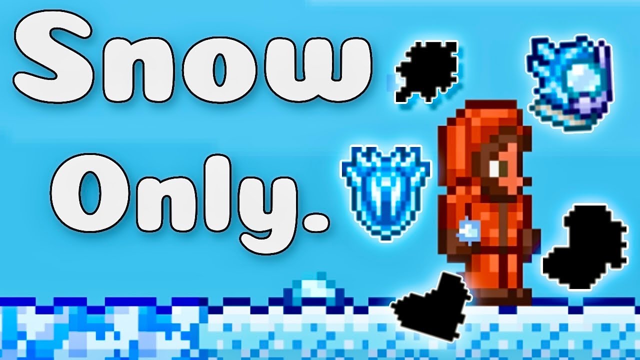 Can you beat Terraria with SNOW GEAR only? (Impossible Challenge)