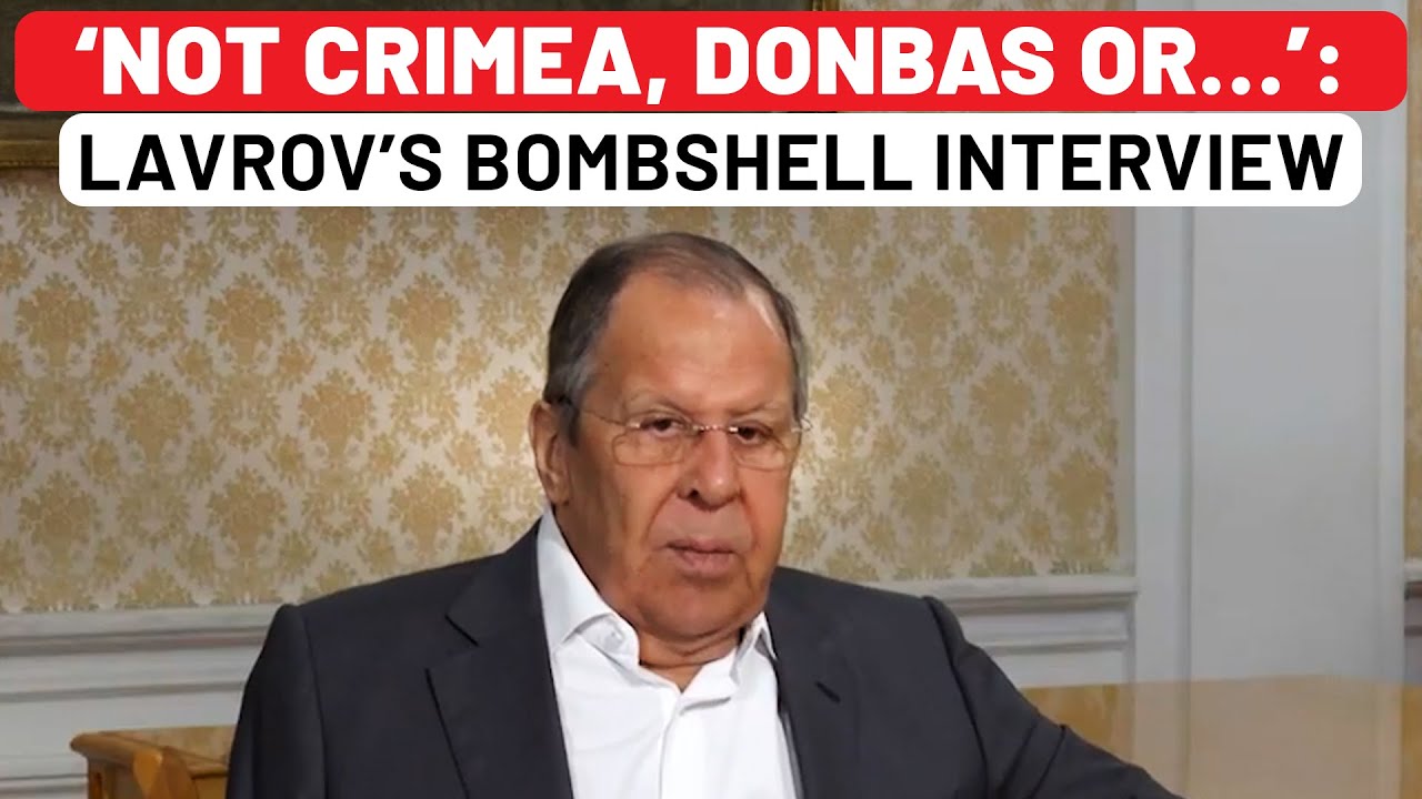 Lavrov Stuns Trump With Territory Declaration After Washington Summit: ‘Not Crimea, Donbas Or…’