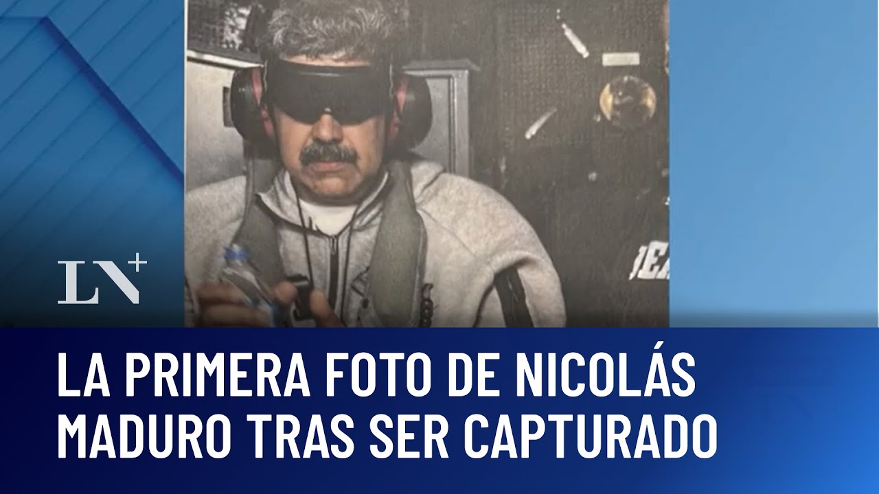La primera foto de Nicol&aacute;s Maduro capturado