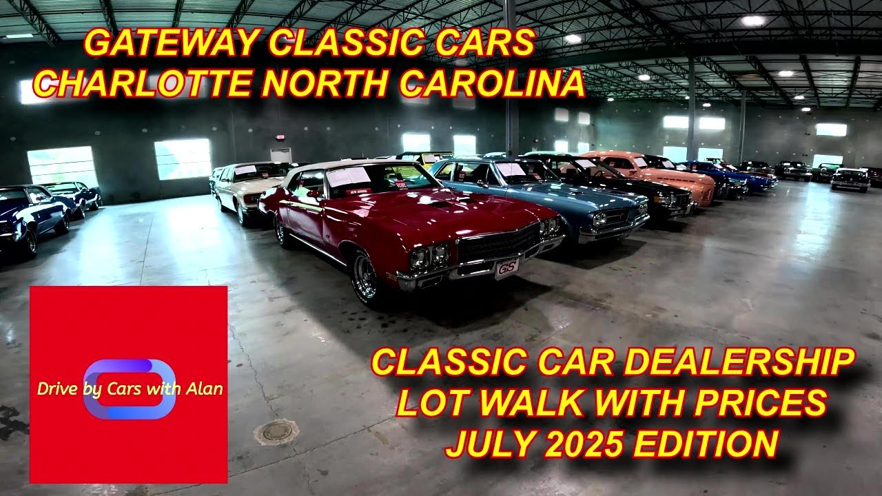 CLASSIC CARS FOR SALE  GATEWAY CLASSIC CARS LOT WALK CHARLOTTE NORTH CAROLINA