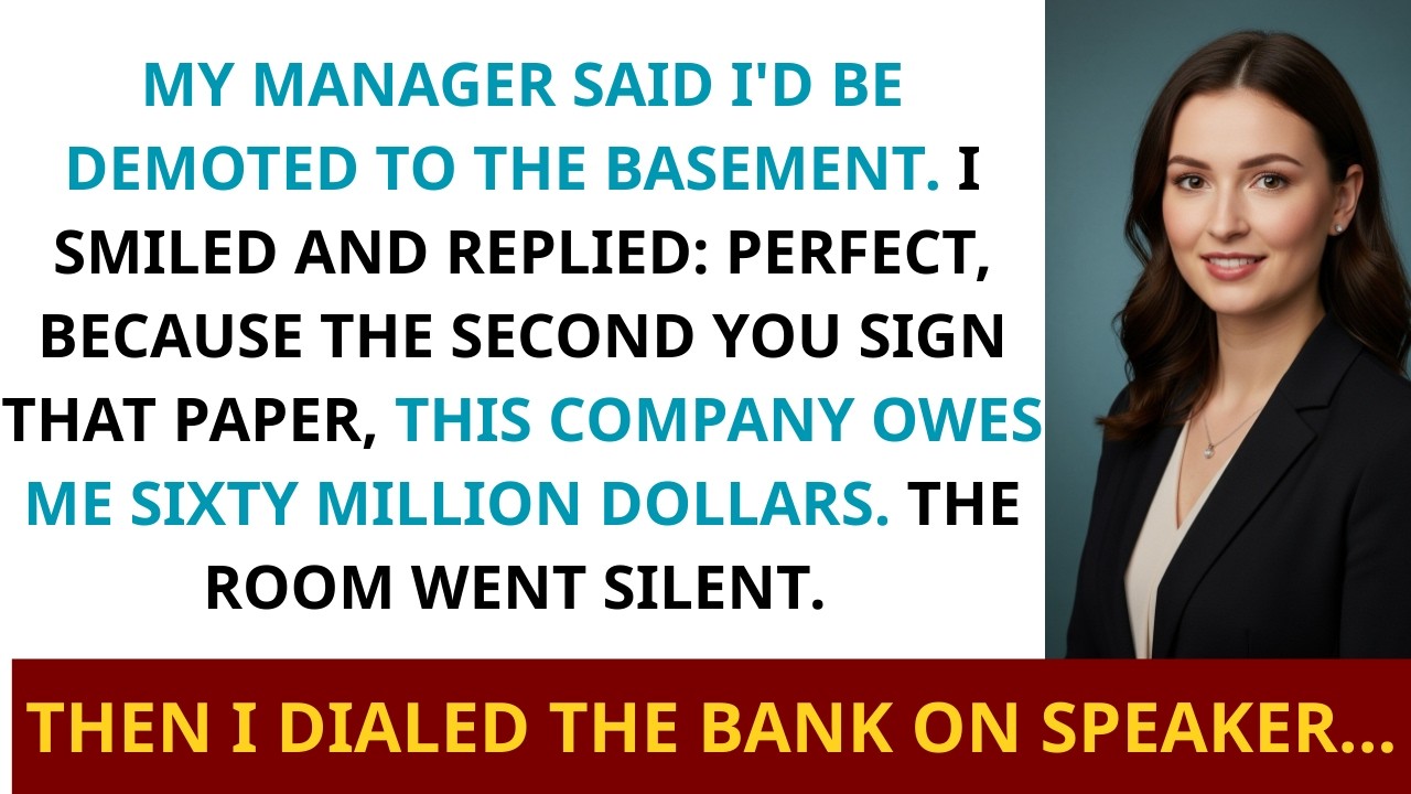 My Manager Said I’d Be Demoted — Then My $60M Bonus Clause Crushed Them