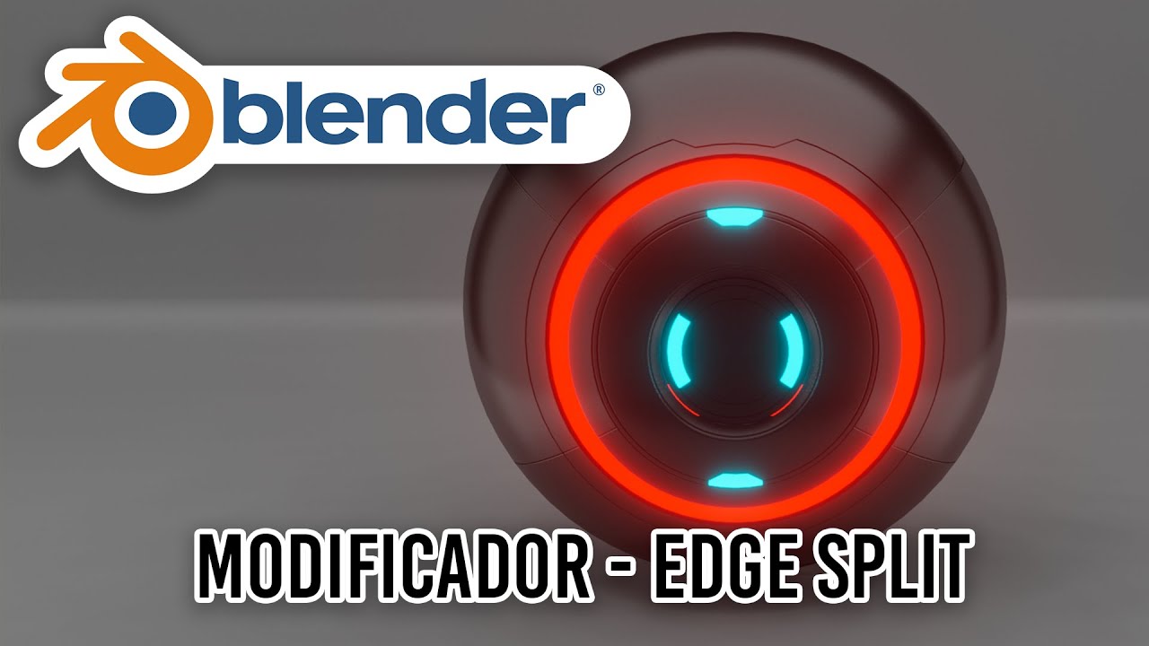 Modificador - Edge Split - Blender 2.8/2.9+ - Português