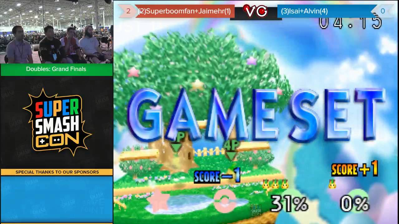 SSC 2016 Smash 64 Doubles - JamieHR & SuPeRbOoMfAn Vs. Isai & Alvin - SSB64 Grand Finals