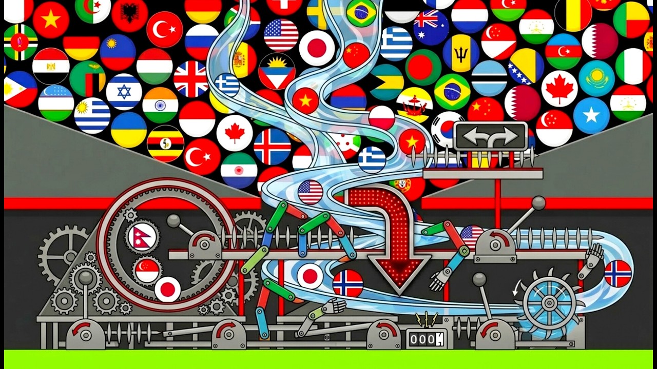 16 Countries Marble Race In Algodoo Epi - 3