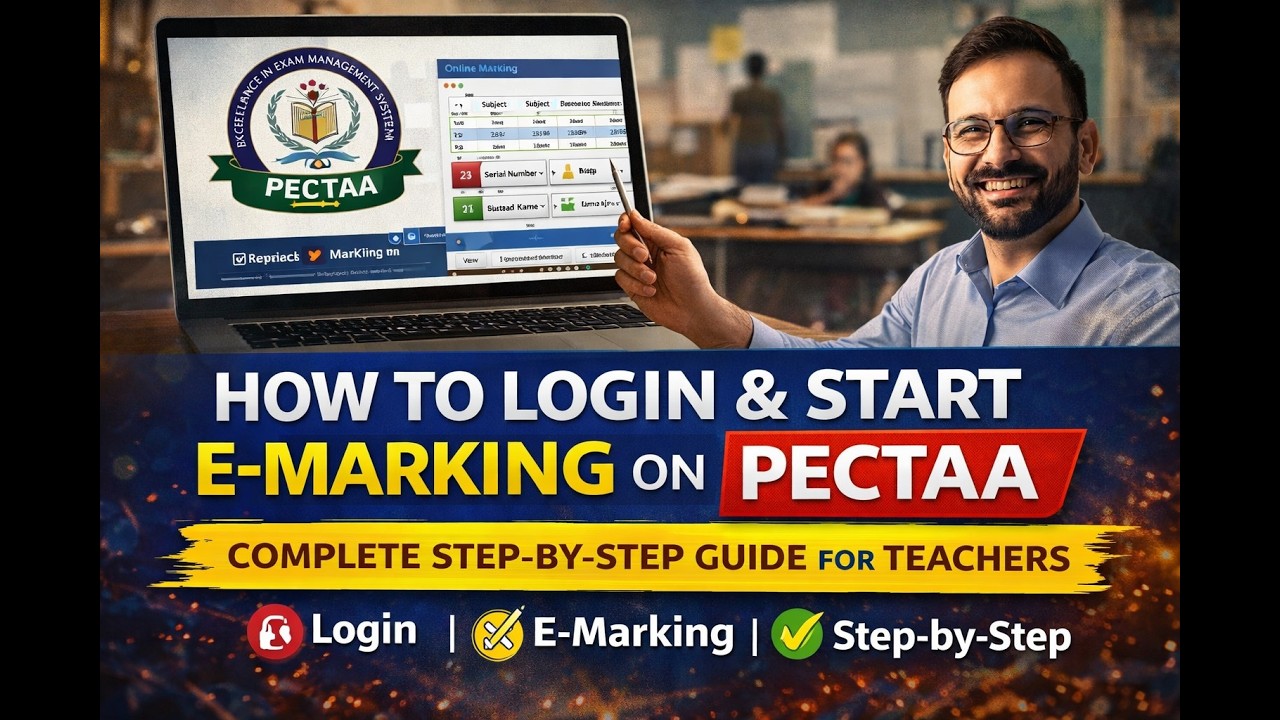 How to Login & Start E-Marking on PECTAA | Complete Step-by-Step Guide for Teachers