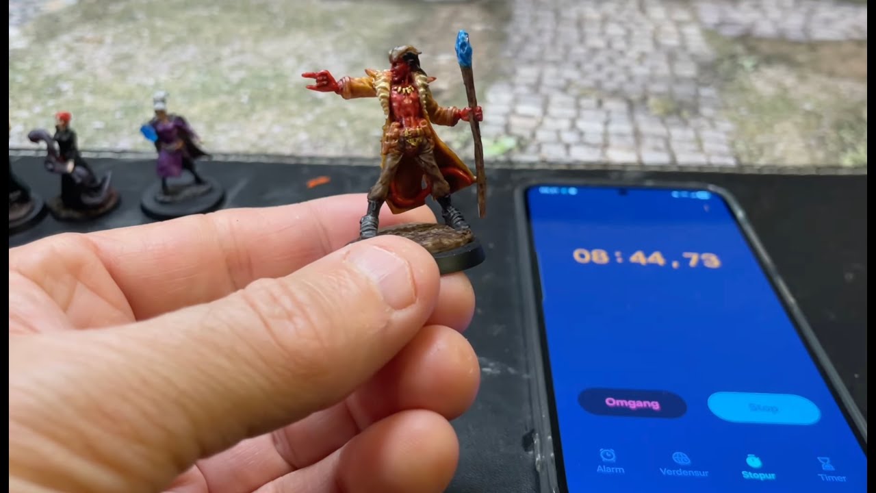 Быстрая покраска миниатюры волшебника в 3 этапа на время! (Для Wizards Duel) Скоростное испытание!