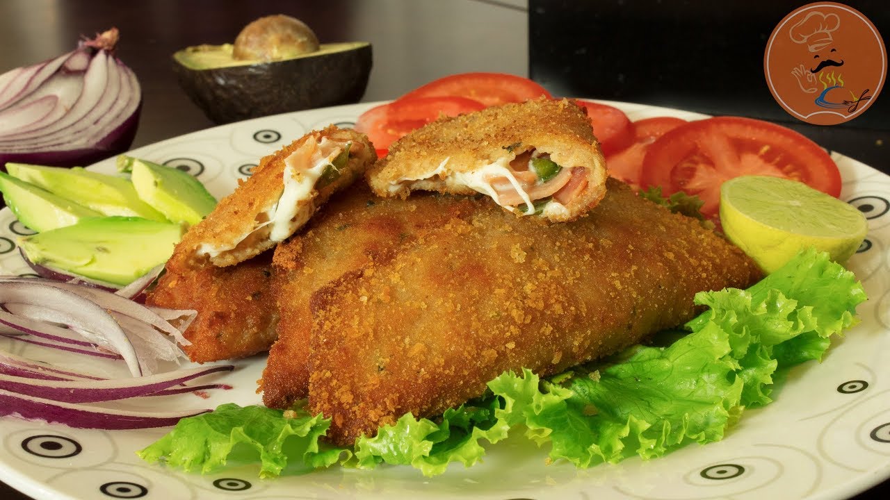 Receta fácil de Empanadas de Pollo Rellenas de Jamón y Queso