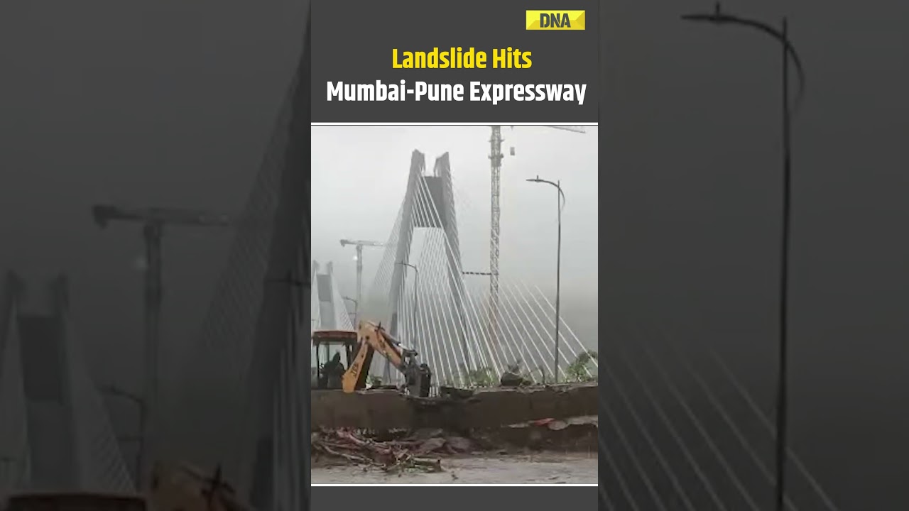 Landslide Hits Missing Link Section Of Mumbai&ndash;Pune Expressway, Blocking Mumbai-Bound Lane