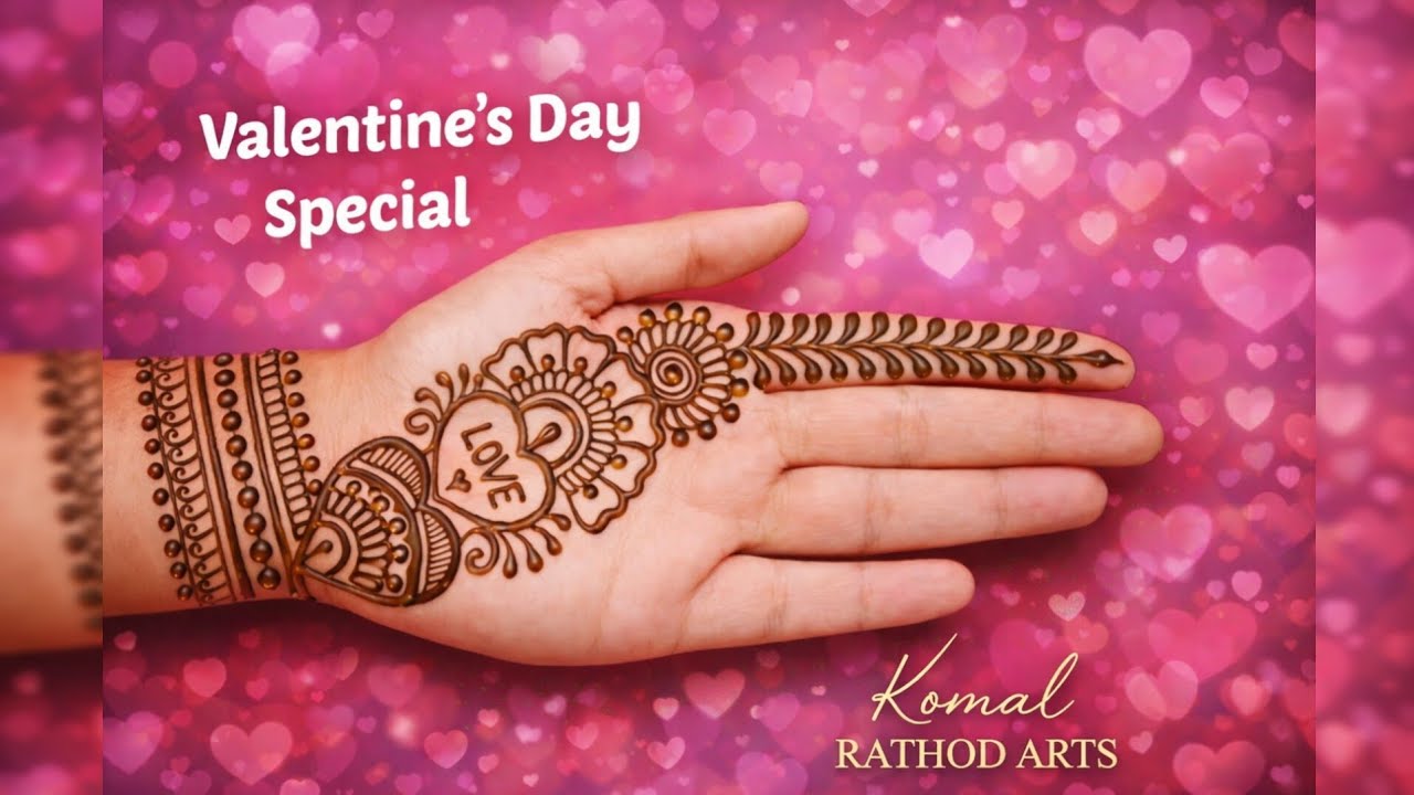 Valentine❤️Day Front Hand Mehndi Design | Mehndi Design |#Mehndi #henna