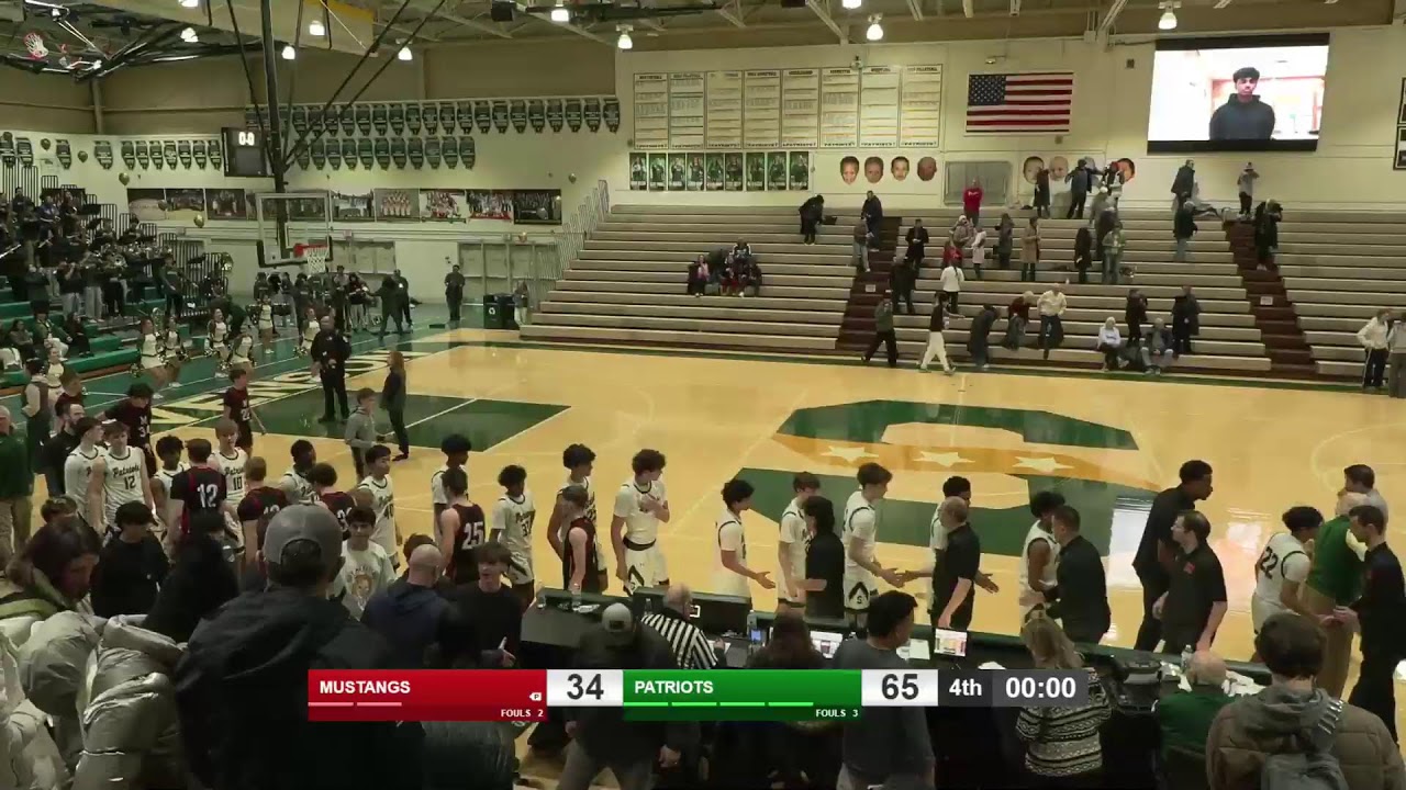 Varsity Boys Basketball - Stevenson Patriots vs. Mundelein High School Mustangs