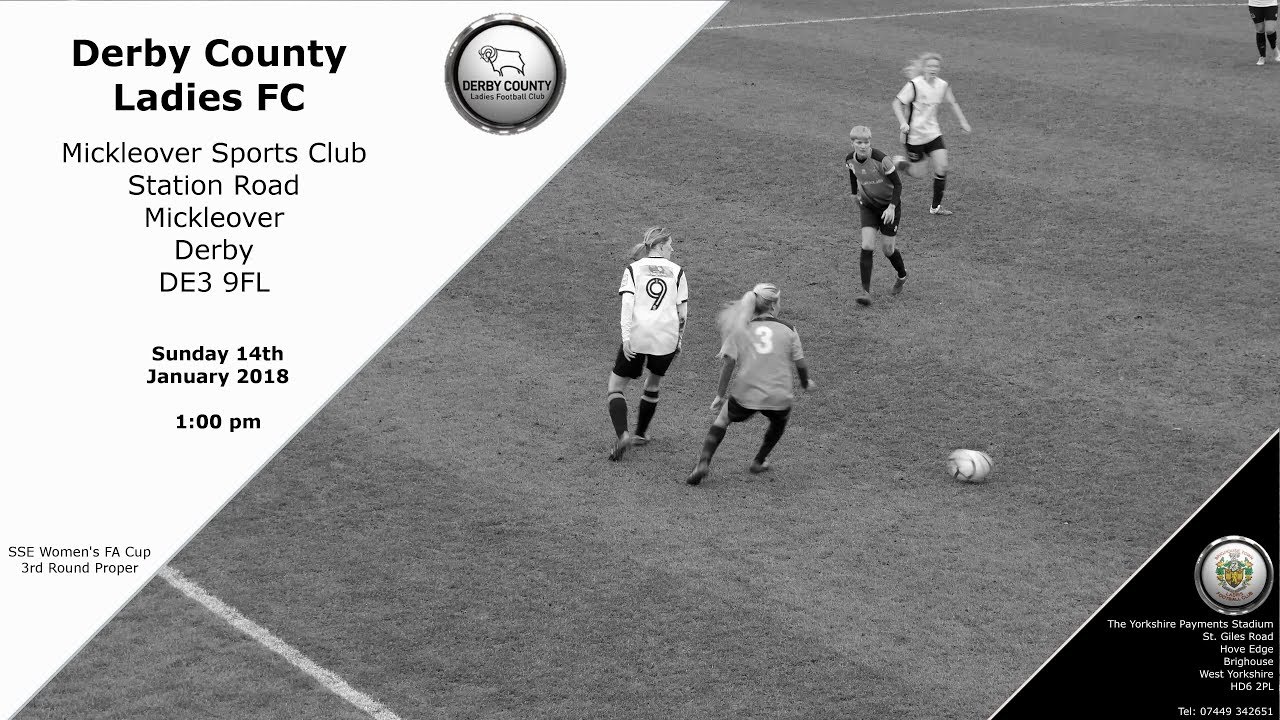 Derby County Ladies FC v Brighouse Town Ladies FC 14/01/2018