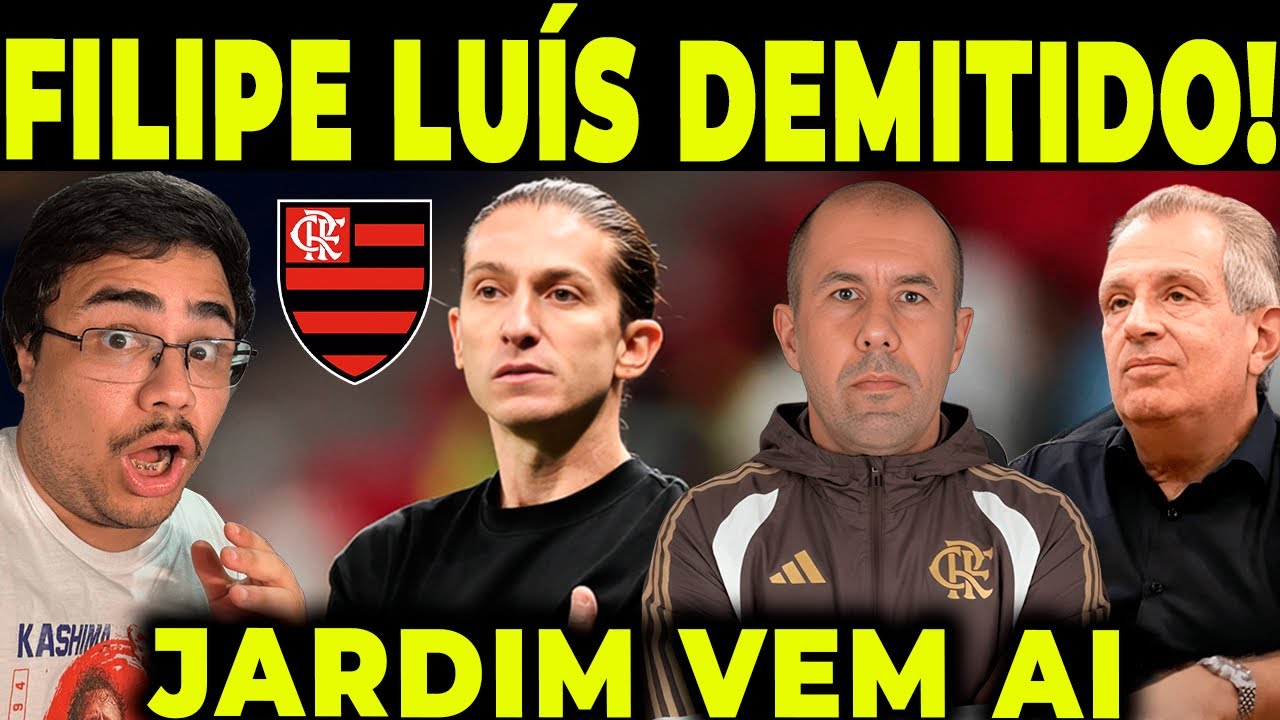 FILIPE LUÍS É DEMITIDO NA MADRUGA NO FLAMENGO E NOVO TÉC DESEMBARCANDO!