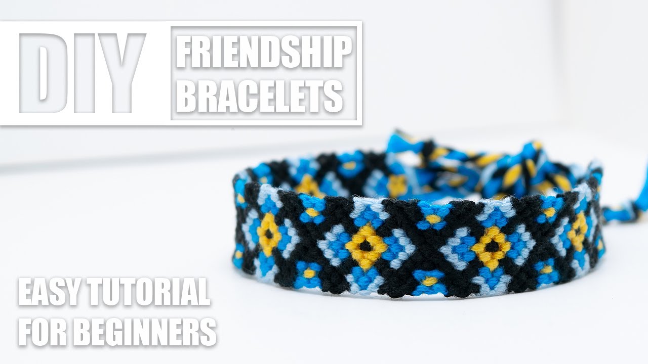 DIY Flowers Diamonds Friendship Bracelets | Easy Tutorial for Beginners