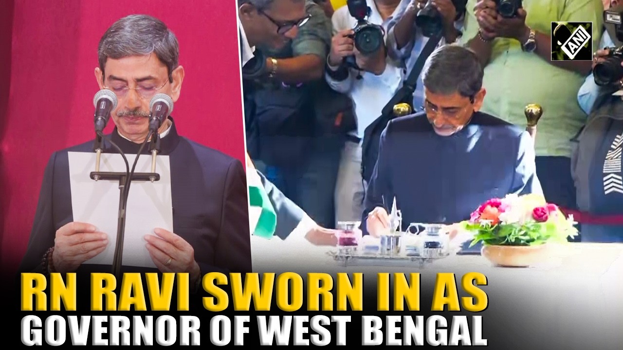 RN Ravi takes oath as West Bengal Governor in formal ceremony in Kolkata