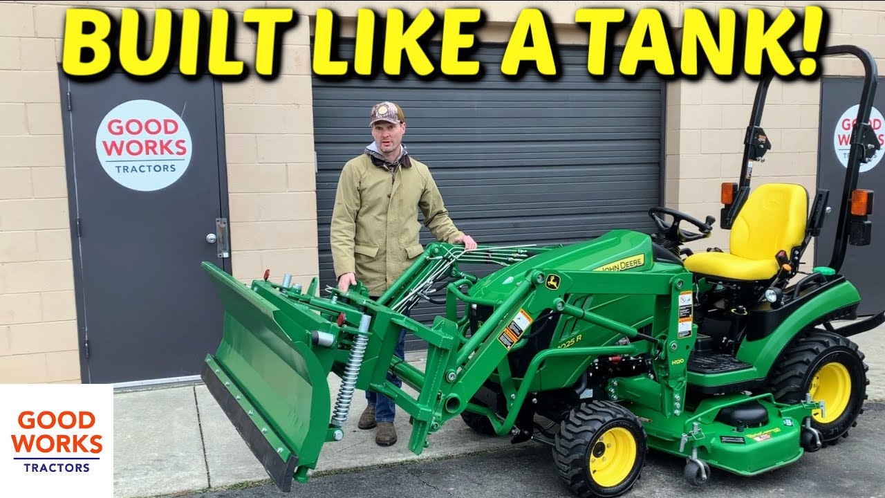 Tractor Loader Snow Plow! Quickly Change Bucket To Plow! JDQA & SSQA Mounts! John Deere 1025r!