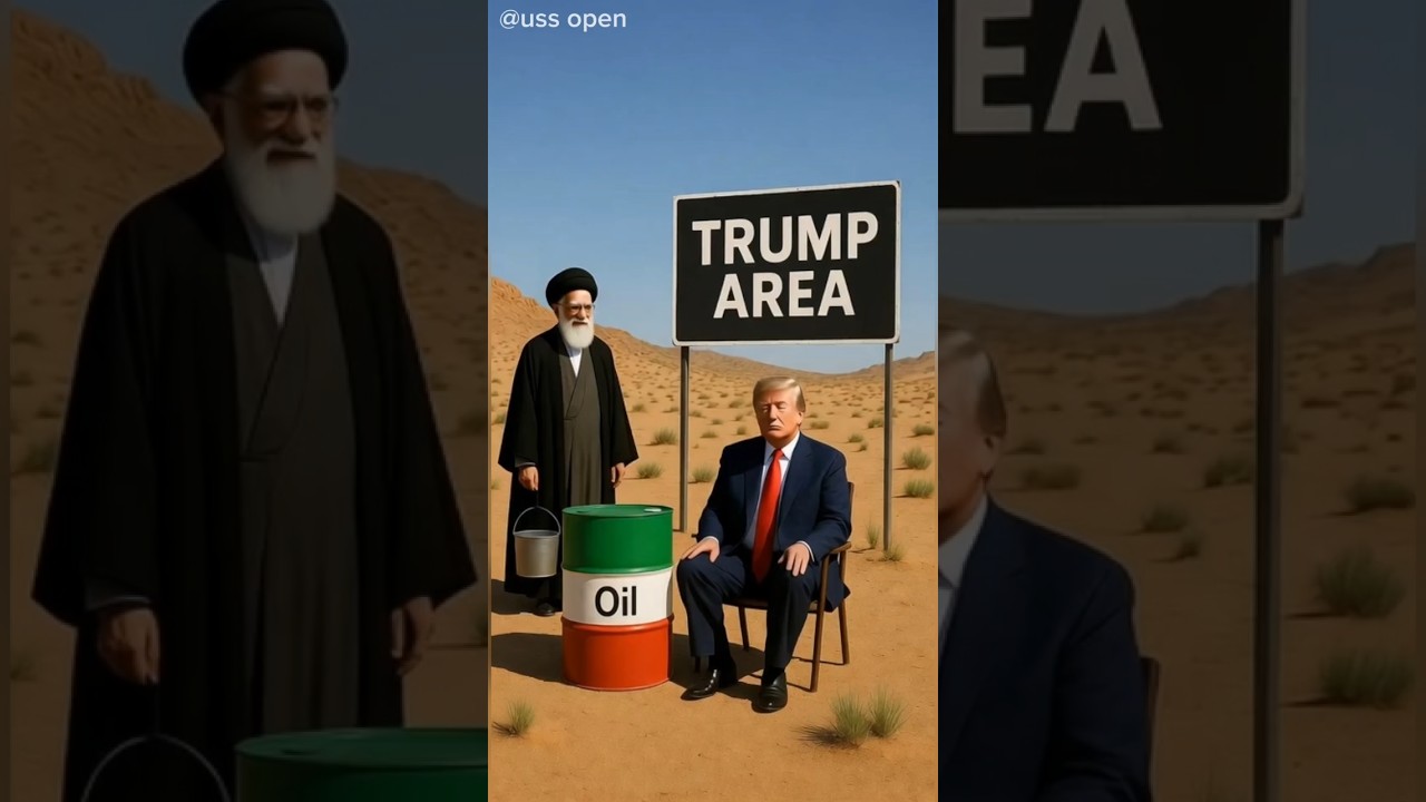 Khamenei's Oil Surprise! Funny Al Animation | 🚁 Khamenei in a helicopter