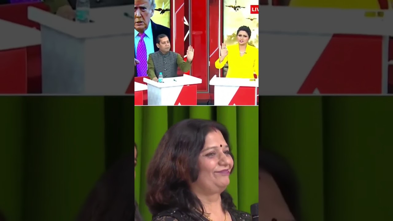 congress pravakta ajay Upadhyay vs chitra tripathi,chitra tripathi ne congress ko debate se nikala