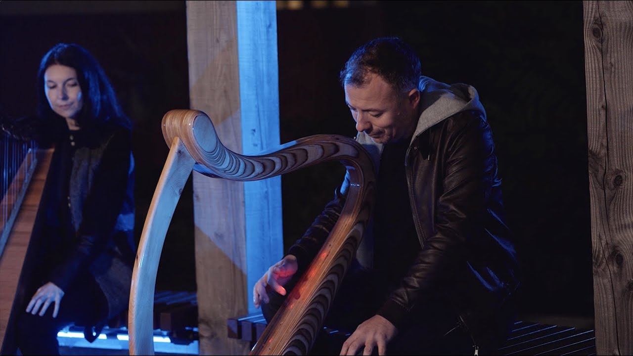 Cormac De Barra, Siobh&aacute;n Armstrong & Rachel Duffy - Intel Lazer Harp at UCD&rsquo;s Evolution Garden