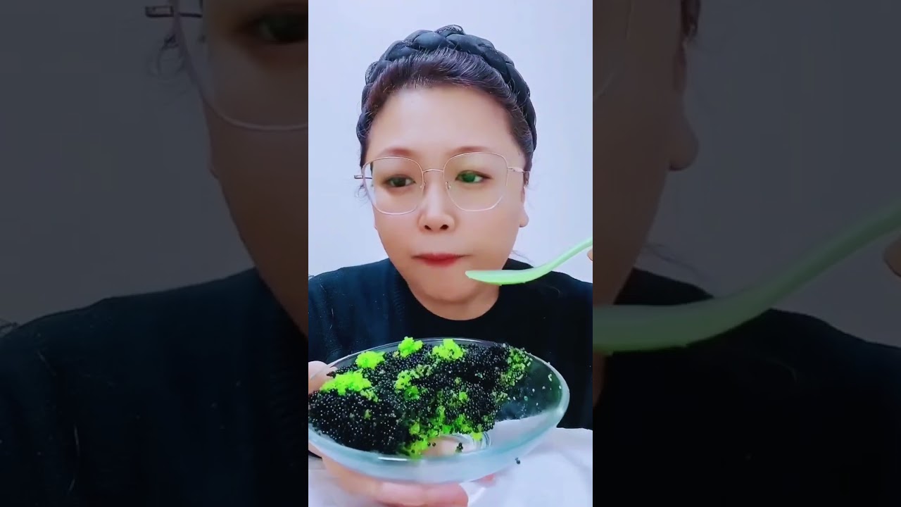 ASMR Flying Fish Roe 🧡 Super Crunchy Eating Sounds 😮‍💨