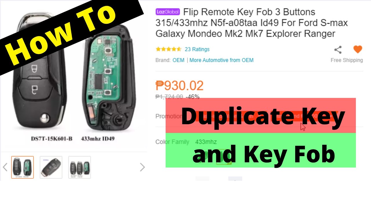 Ford Everest 2018, How to Duplicate Key and Key Fob