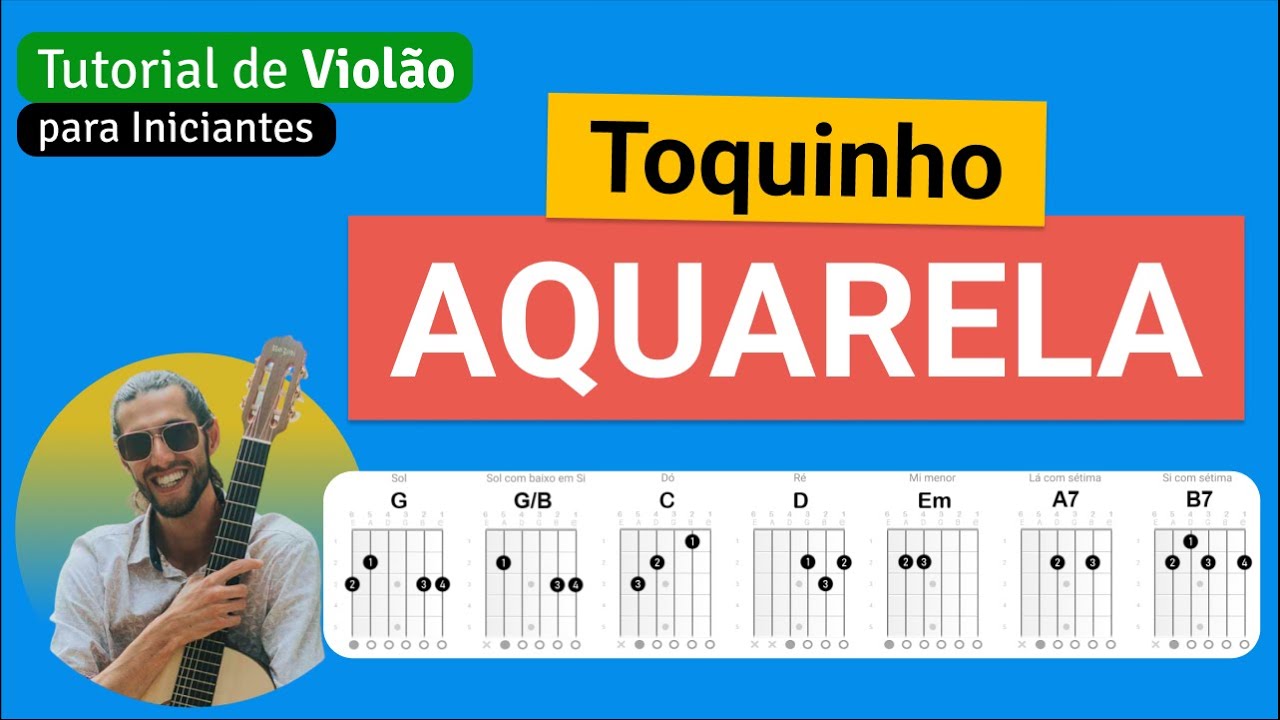 AQUARELA (Toquinho) | Como tocar no Violão com cifra simplificada