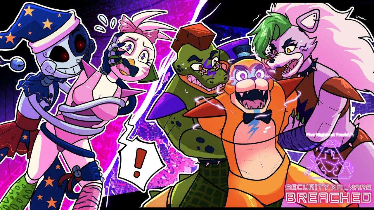 Gregory & Monty X Roxanne Wolf SAVE Glamrock Freddy?! | Security Malware Breach (FNAF Animation)