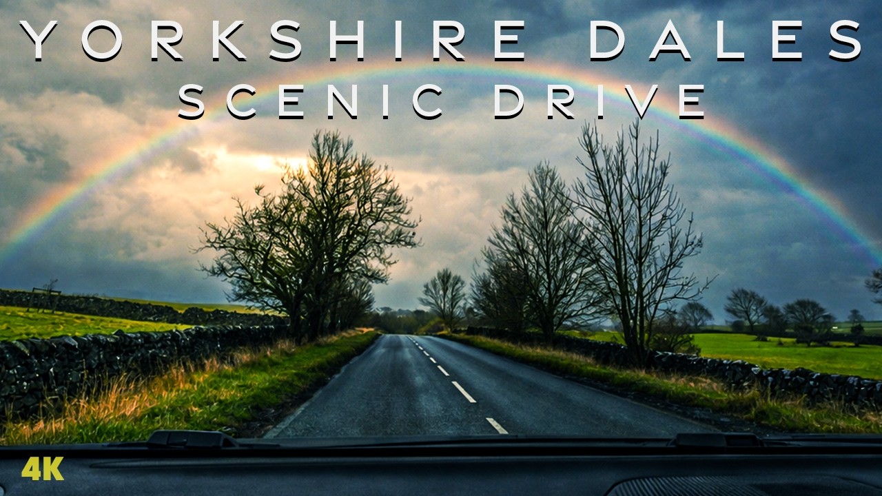 Yorkshire Dales Scenic Drive • Peaceful 4K Countryside Journey (No Talking, No Music)