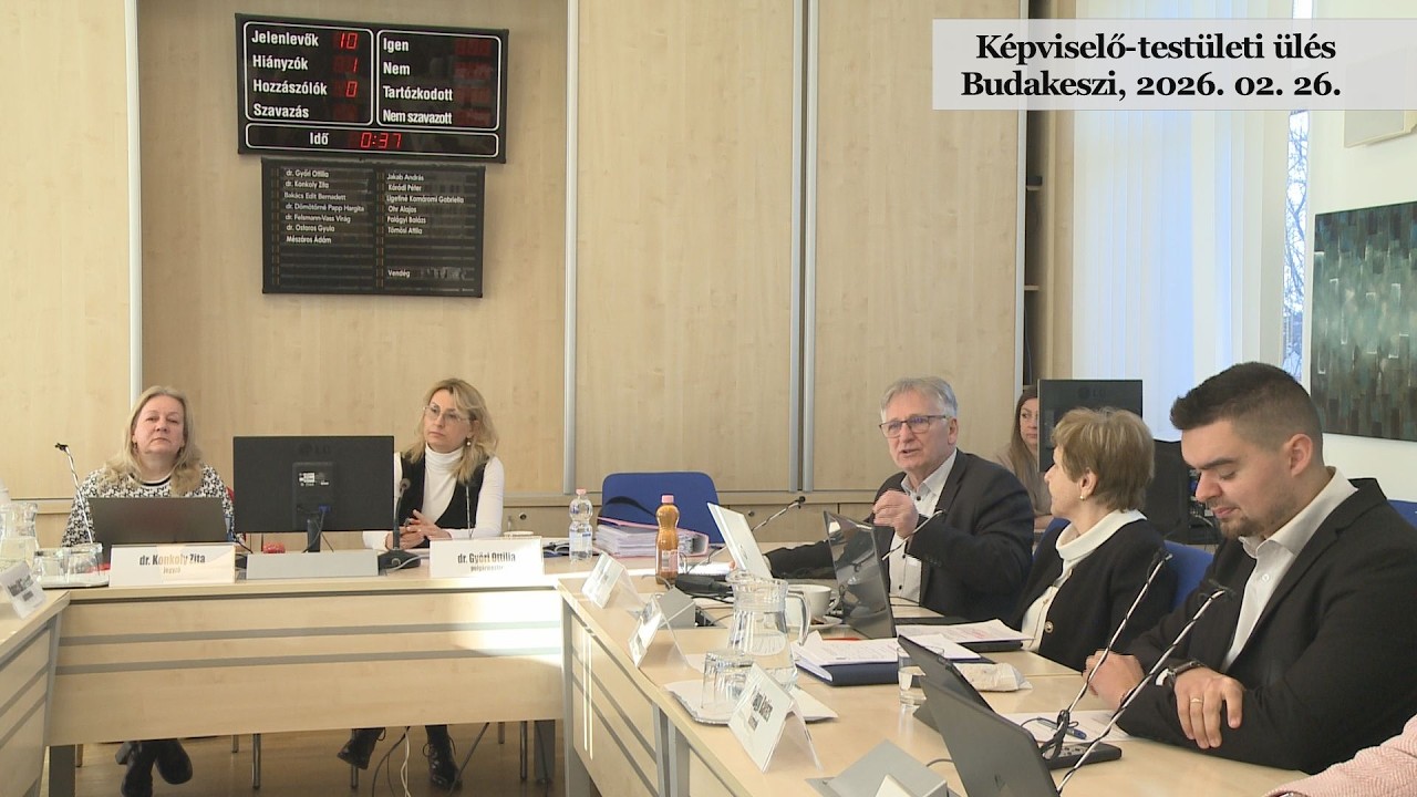 Budakeszi képviselő-testületi ülés, 2026. február 26.